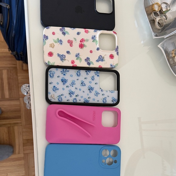 RHODE Accessories - iPhone 15 Pro Max RHODE Floral, Pink, and Blue Phone Cases